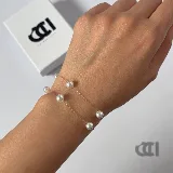 دستبند طلا مرواریدی