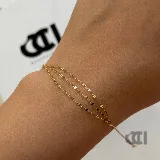 دستبند سه رج پولکی