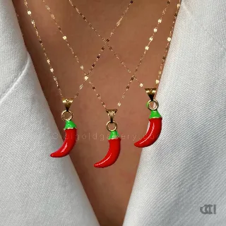پلاک طلا فلفل