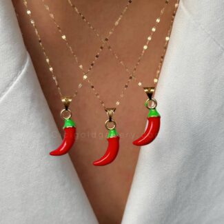 پلاک طلا فلفل🌶️