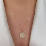 پلاک گل سولیتر بنفش